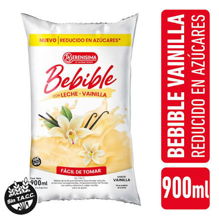 BEBIDA LACTEA UAT LA SERENISIMA ULTRA SACHET 900 VAINILLA